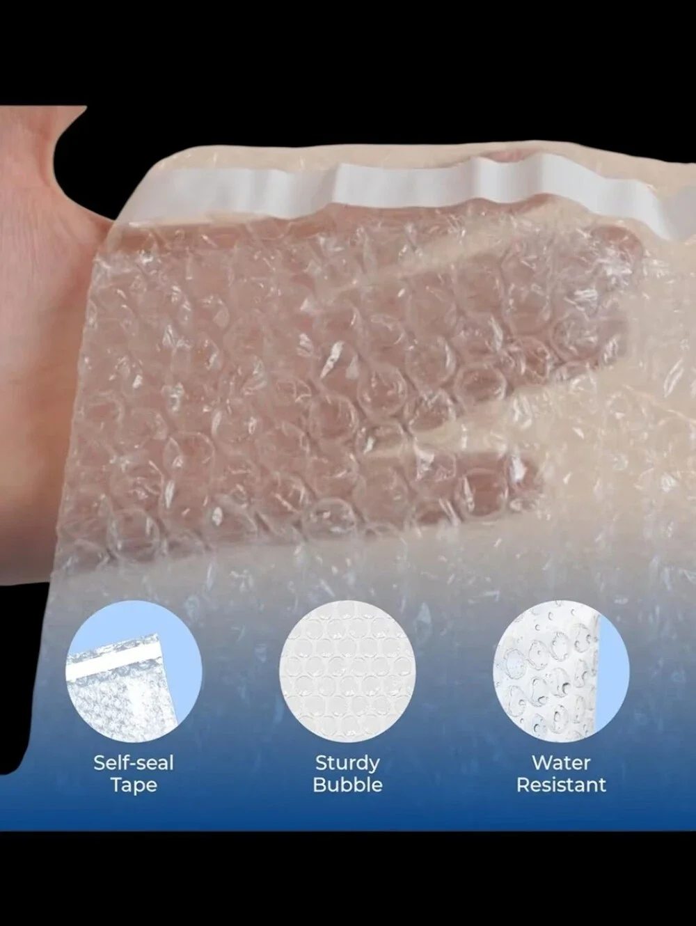 15ct. 4x7.5 Clear Self-Seal Bubble Mailer ✨️PRICE FIRM✨️